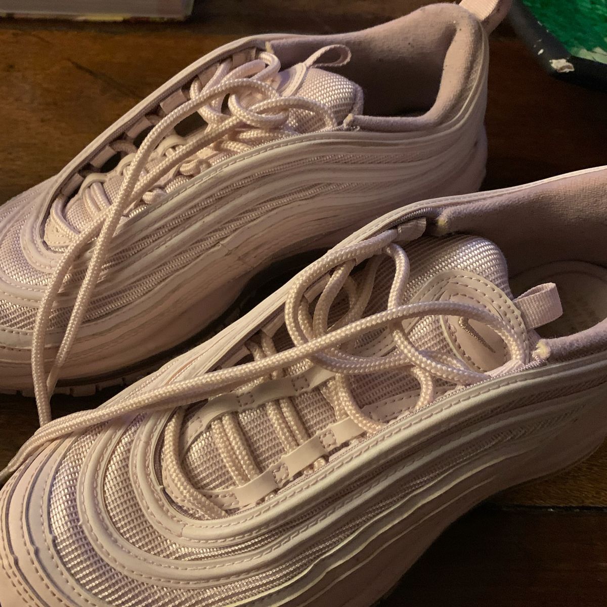 air max 97 rosa e branco