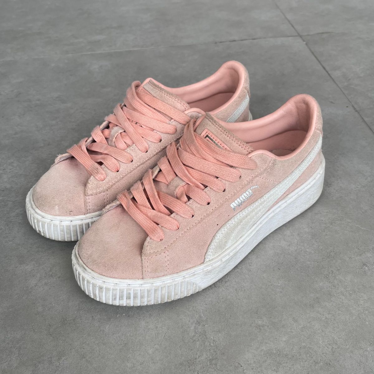 Puma suede shop feminino rosa