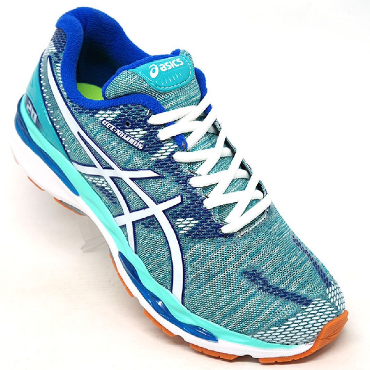 tenis asics gel feminino verde agua