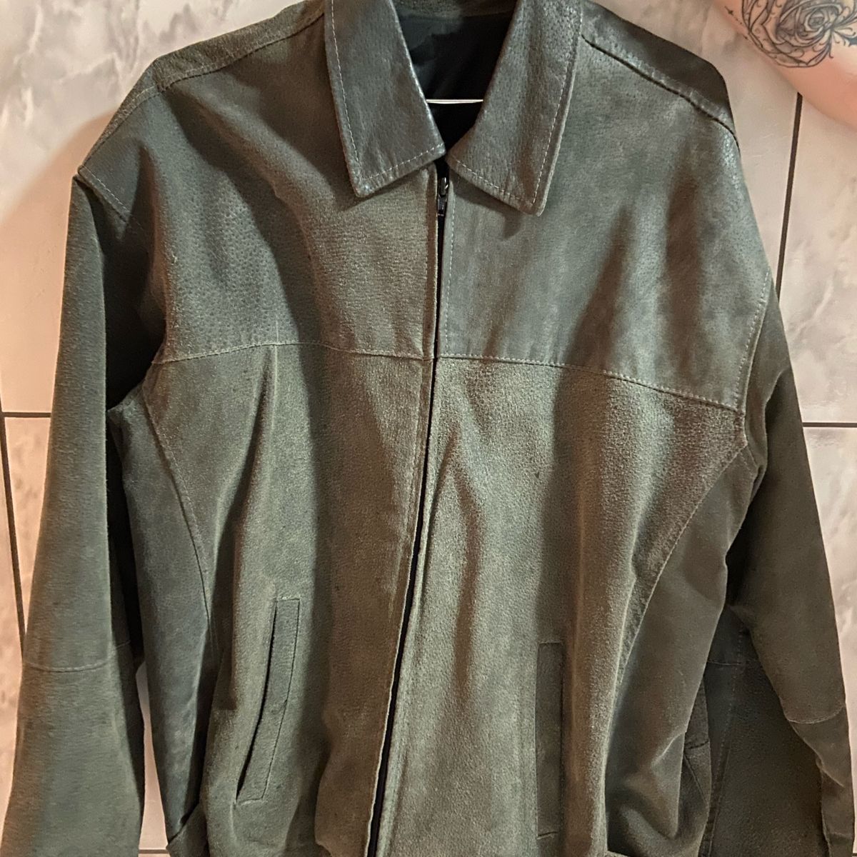 blazer de couro masculino julian marcuir