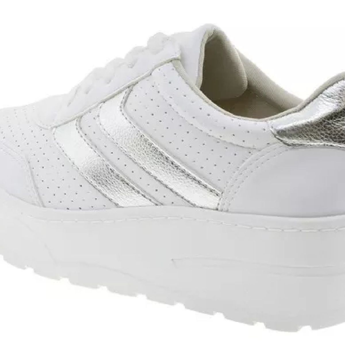 tenis via marte branco plataforma