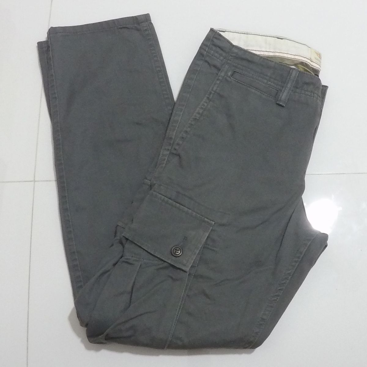 calça masculina bolso lateral