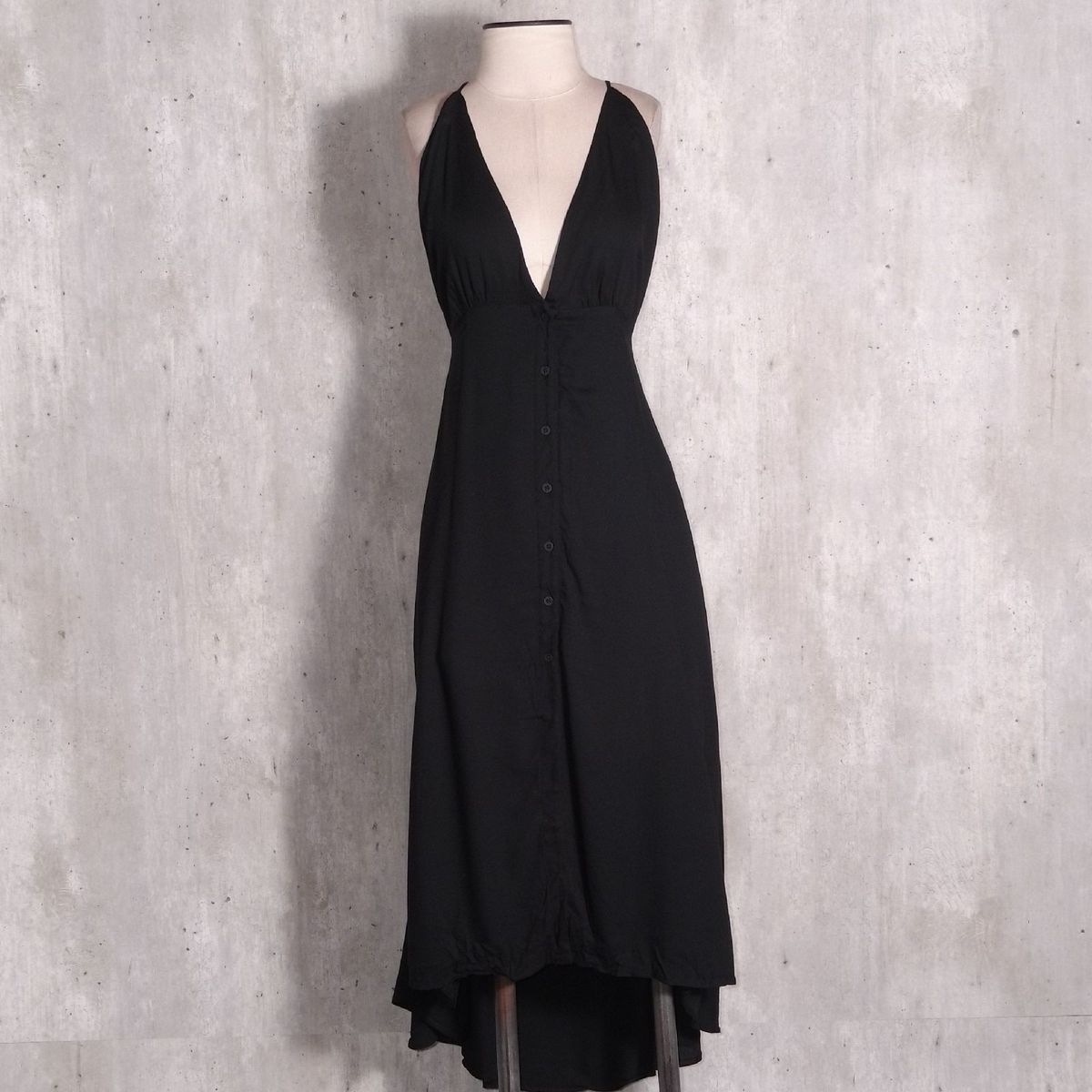 vestido mullet preto