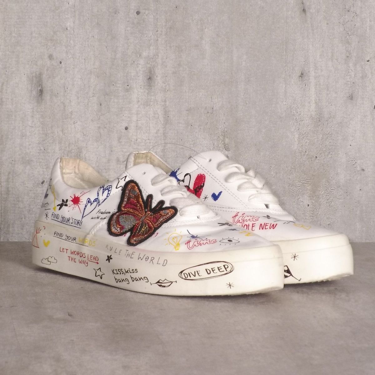 tenis branco customizado