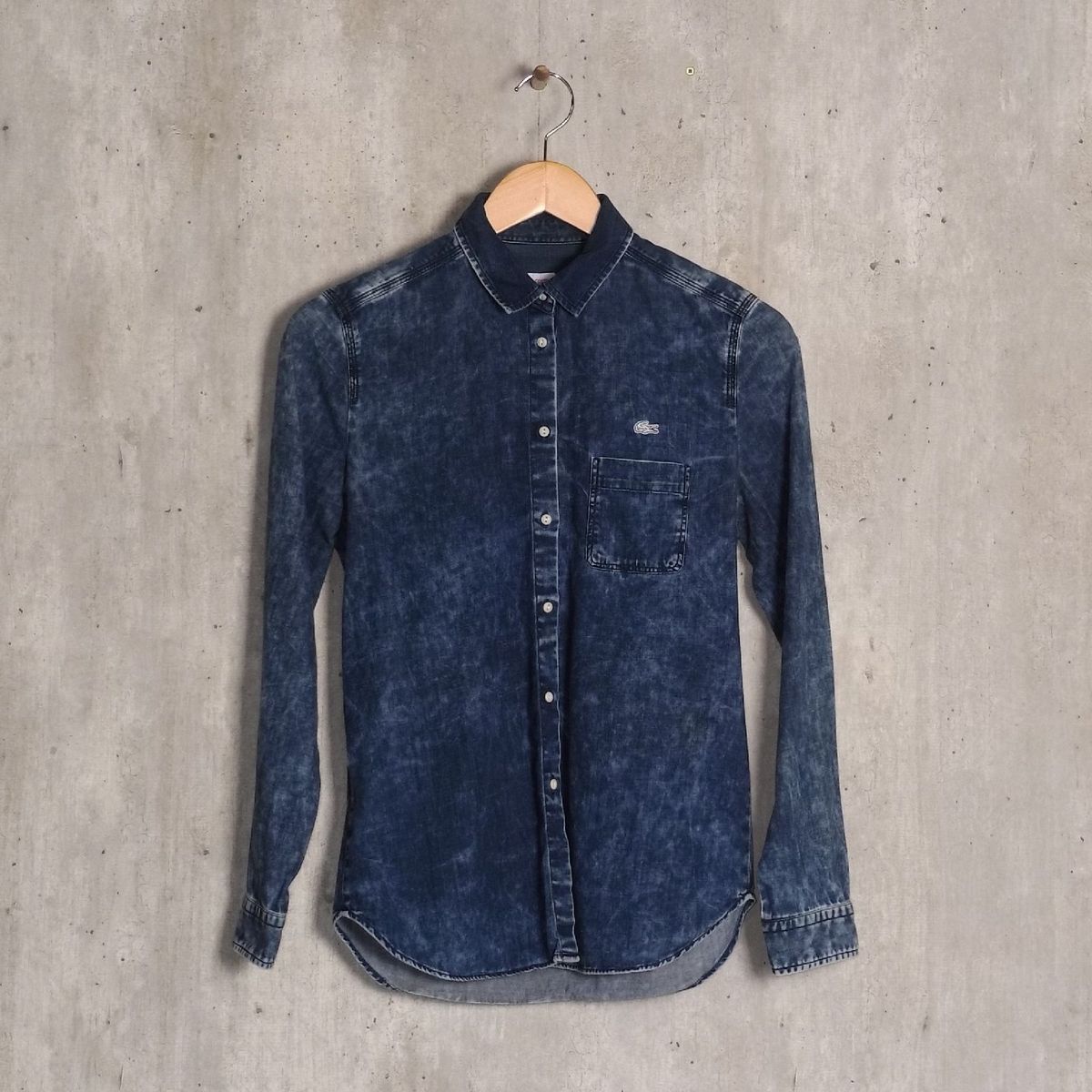 camisa jeans lacoste