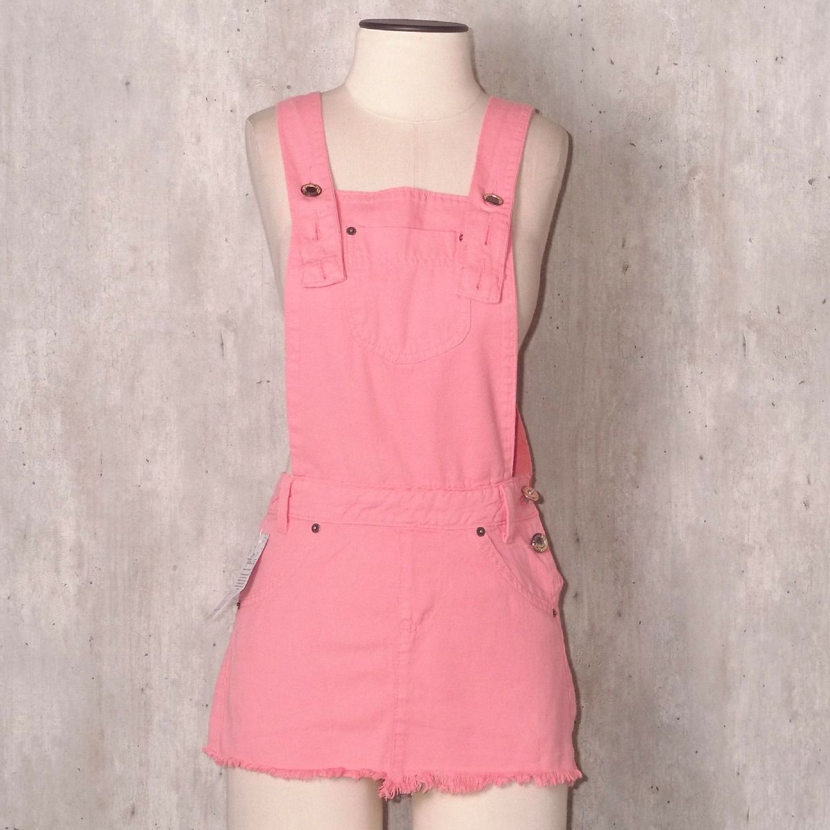 vestido jeans rosa