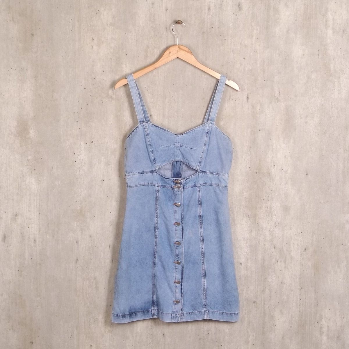 vestido jeans renner