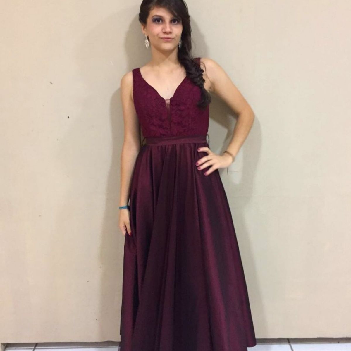 vestido marsala jose paulino