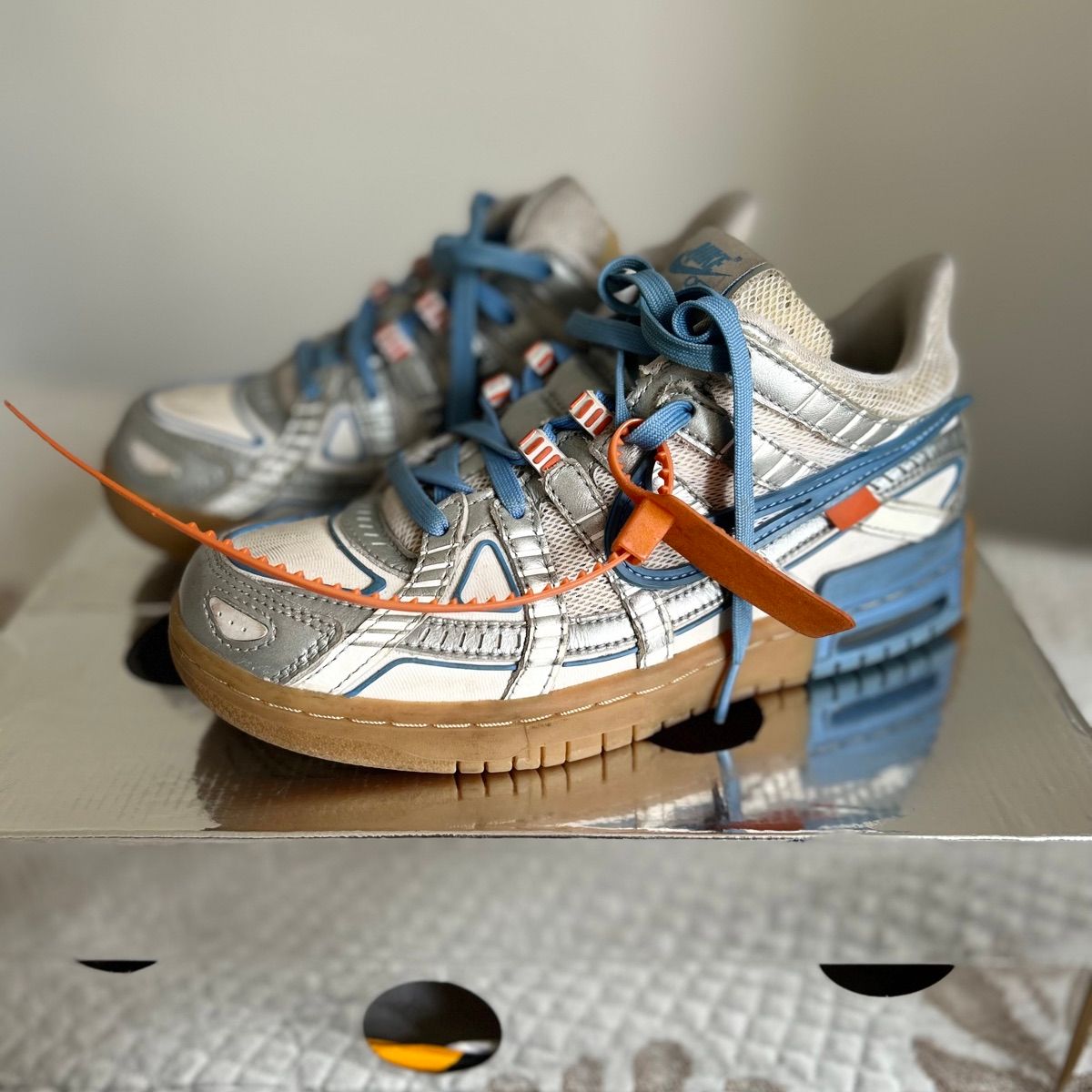 Off-White x Nike Air Rubber Dunk 'University Blue' — Kick Game