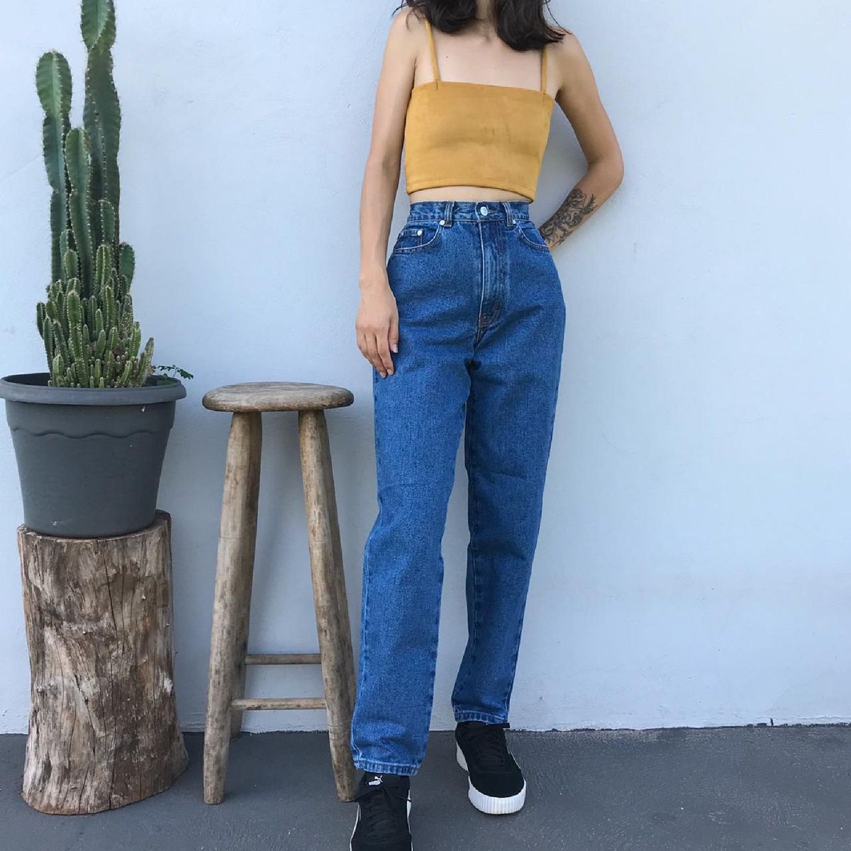 calça mom vintage