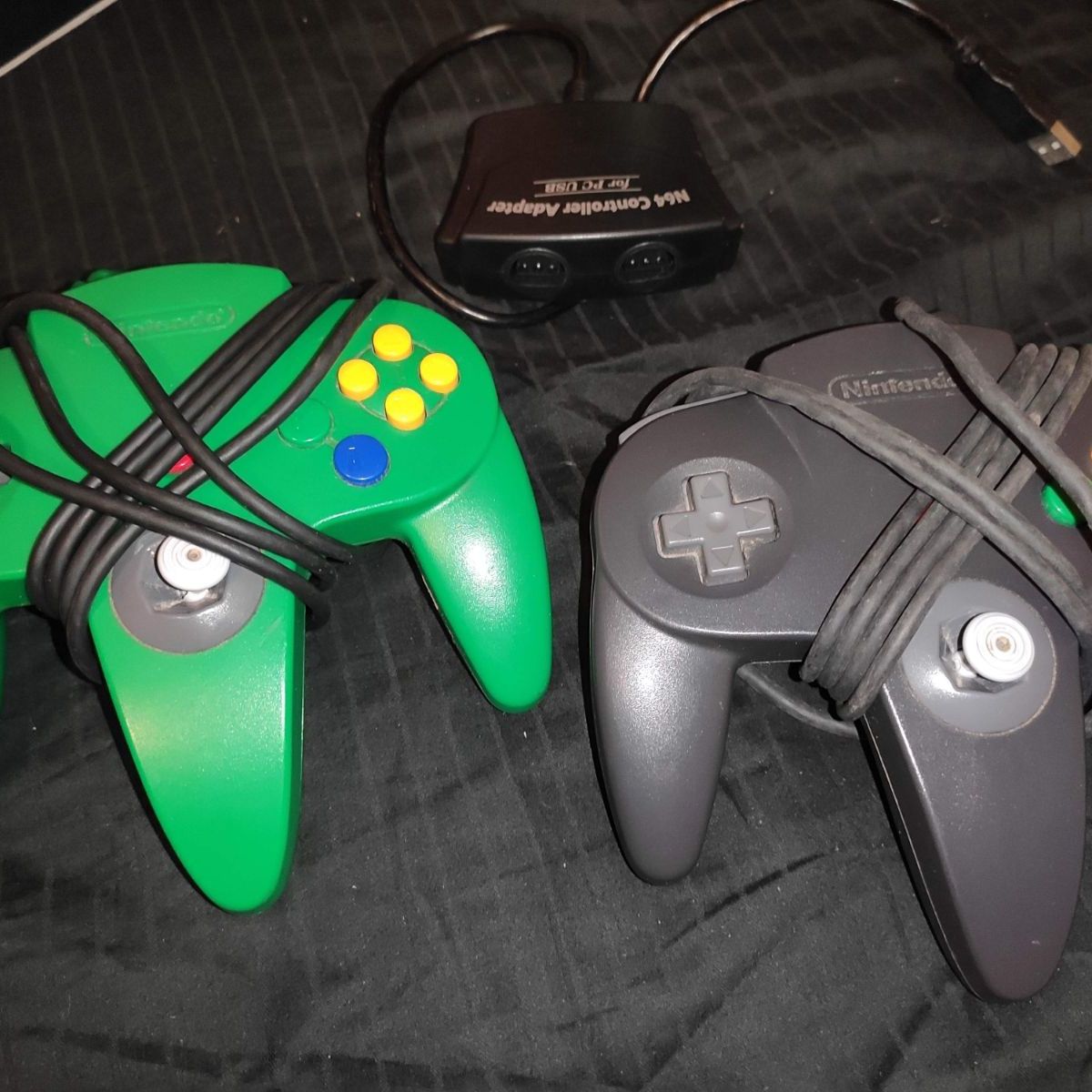 Controle de Nintendo 64 - USB - PC - EMULADOR - CORES COR:Verde Translúcido