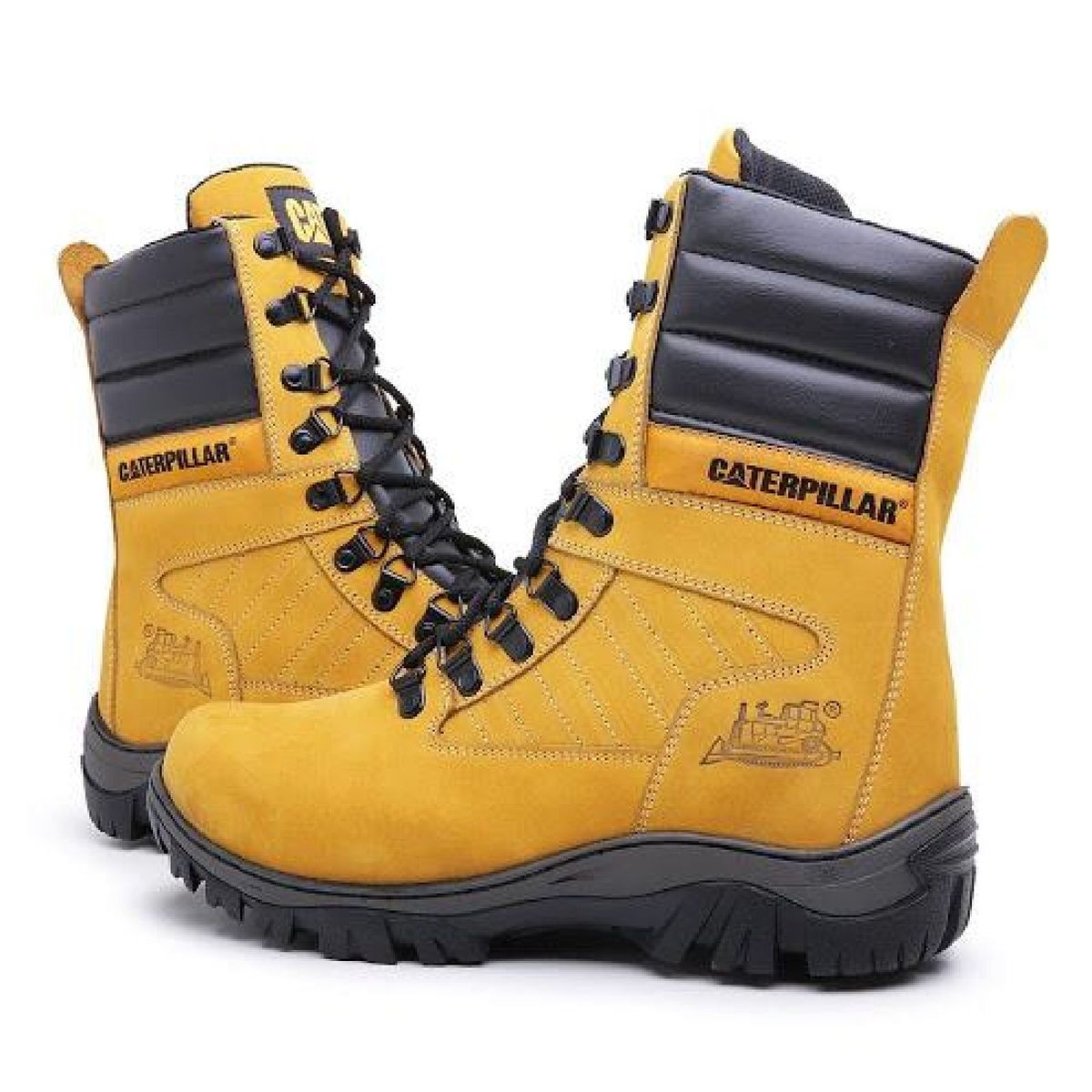 bota caterpillar cano longo