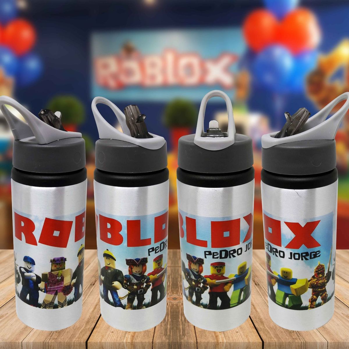 Squeeze Aluminio Personalizado Game Roblox Cacareco Nunca Usado 40187545 Enjoei - calça e sapato da adidas roblox