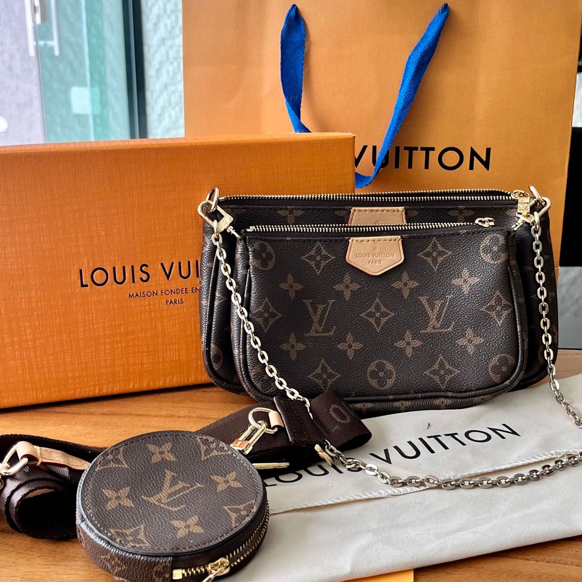 Bolsa feminina Louis Vuitton multi pochette 02 na marktub import