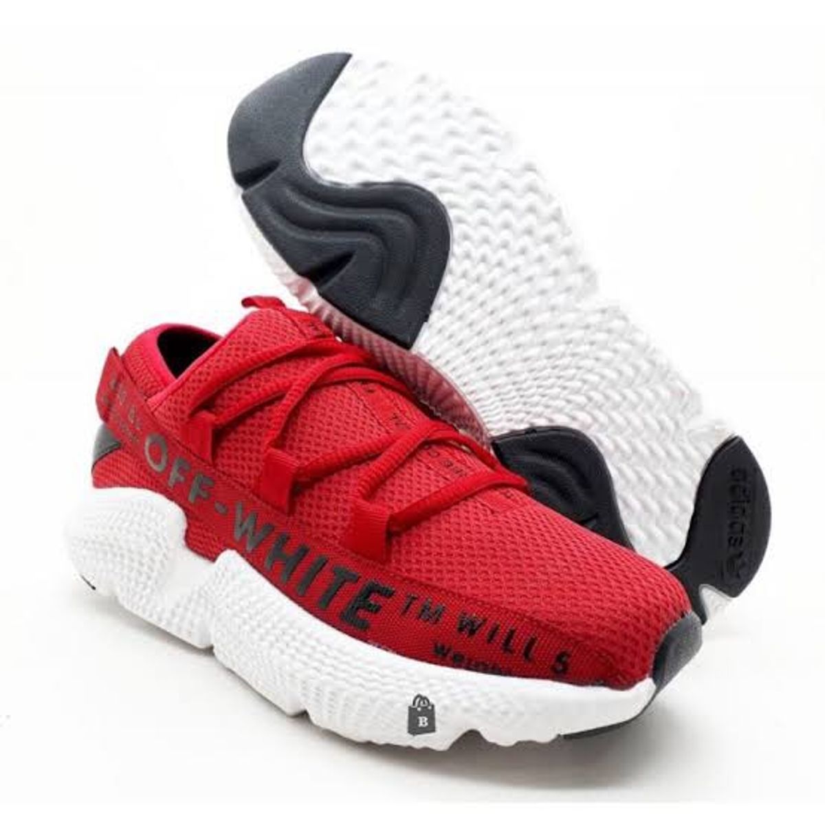 tenis off white vermelho
