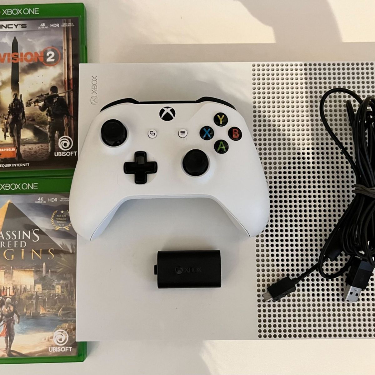 Xbox One S 500gb Cinza + Controle sem Fio + 9 Jogos | Console de Videogame  Xbox One Usado 78171687 | enjoei