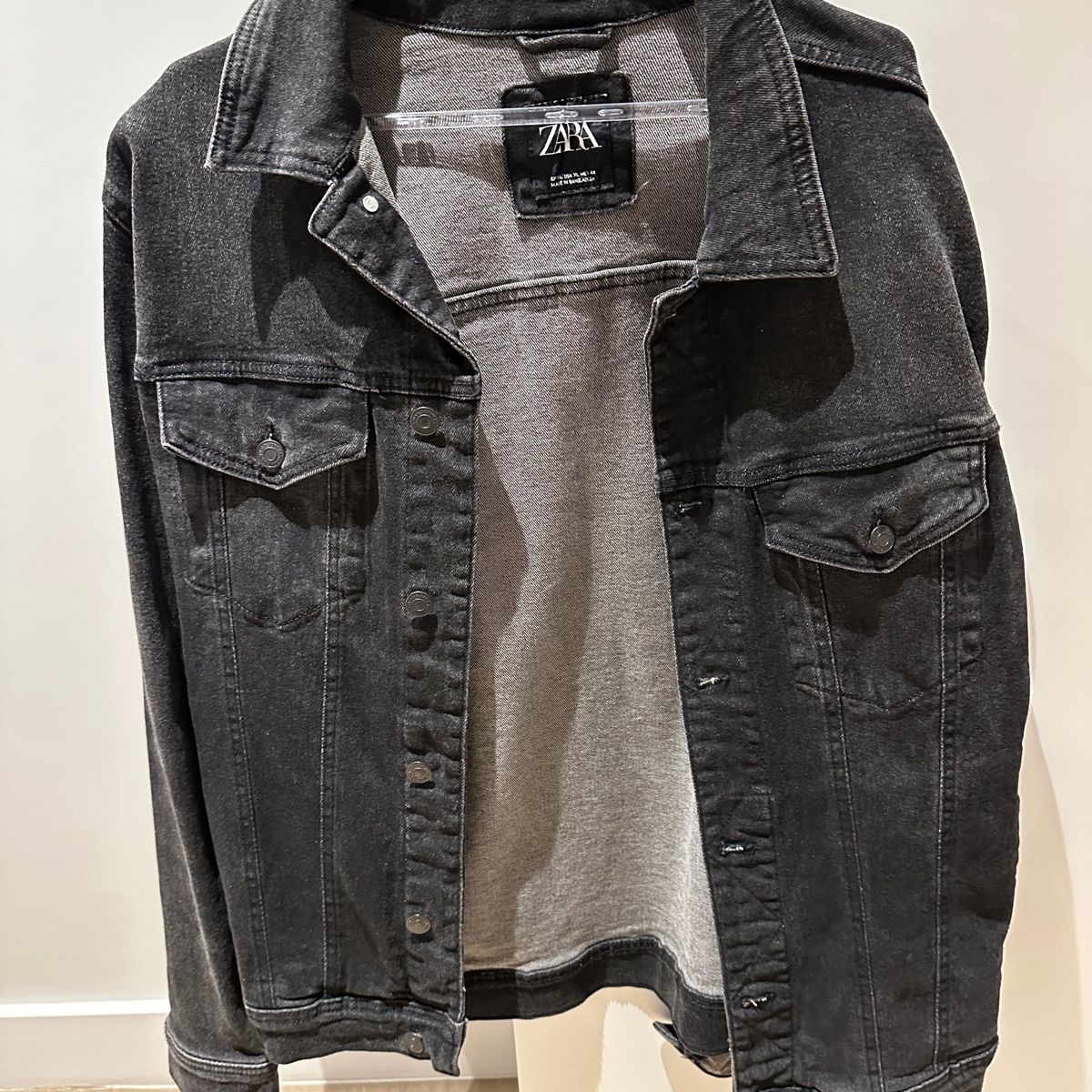 Jaqueta Zara Woman Overshirt Black Jeans, Tamanho Xs=Pp, Semi-Nova,  Pouquíssimo Usada, Linda!, Casaco Feminino Zara Nunca Usado 96724932