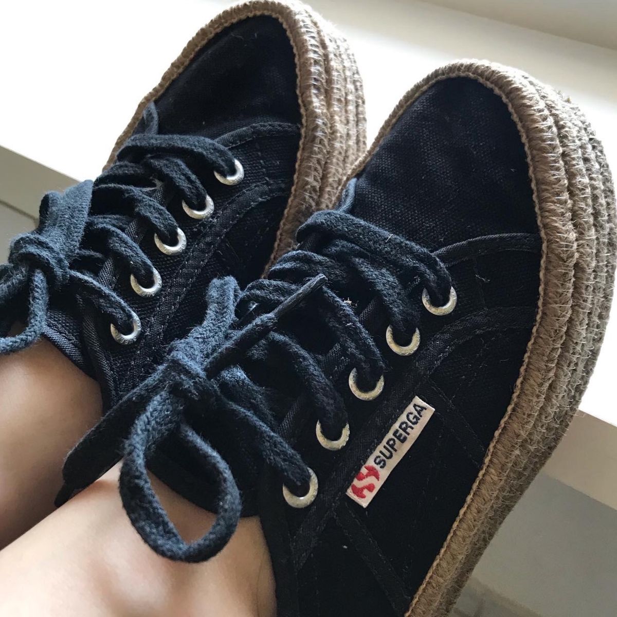 superga preto plataforma