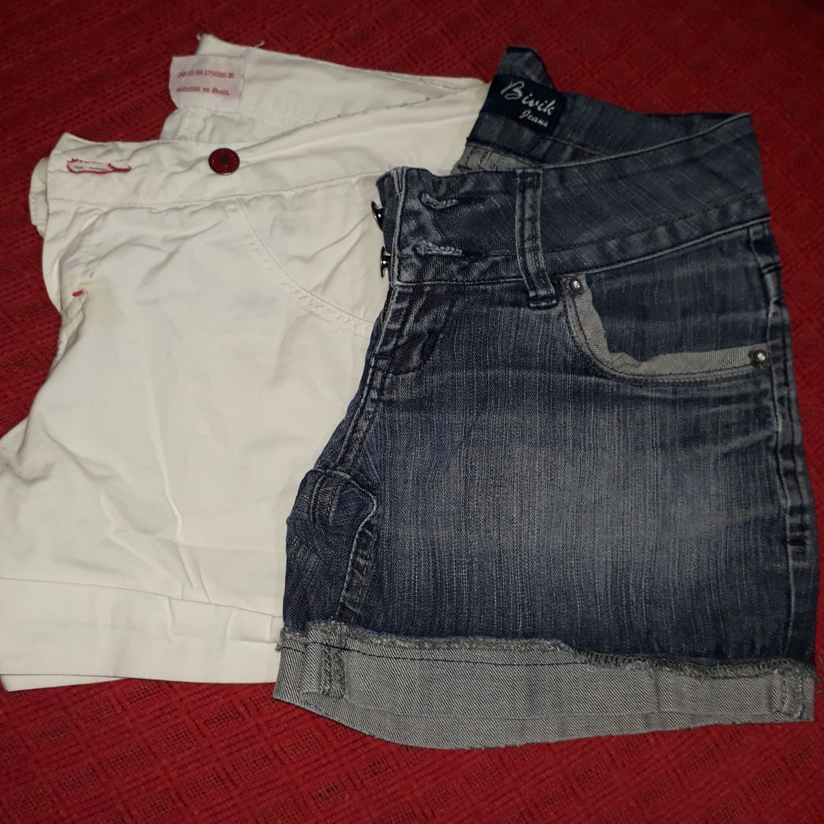 Lote 2 Shorts Jeans, Shorts Feminino Usado 87417136