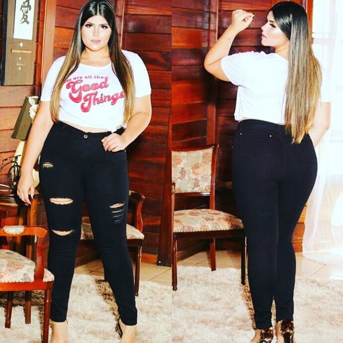 calça jeans rasgadinha plus size