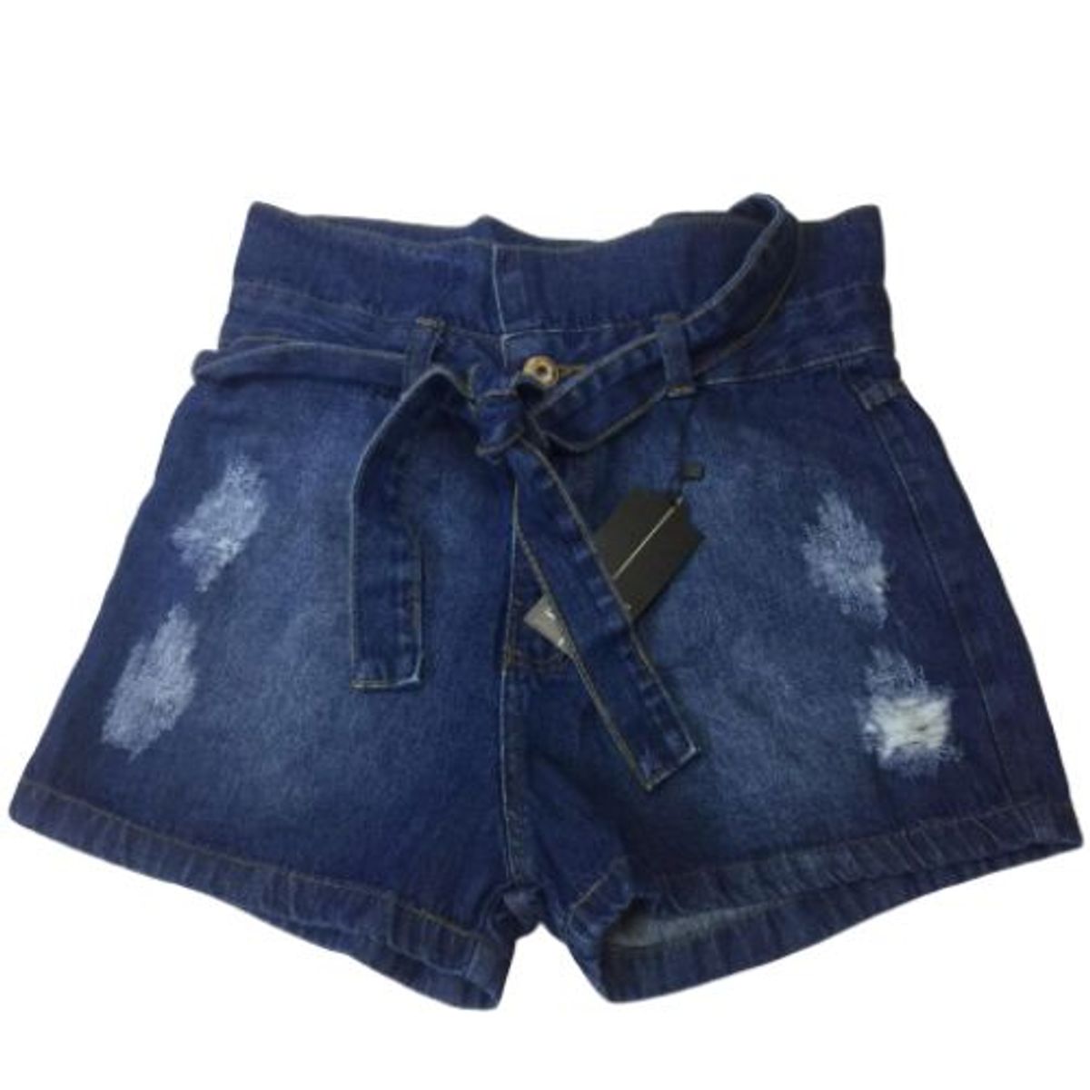 short jeans clochard cintura alta