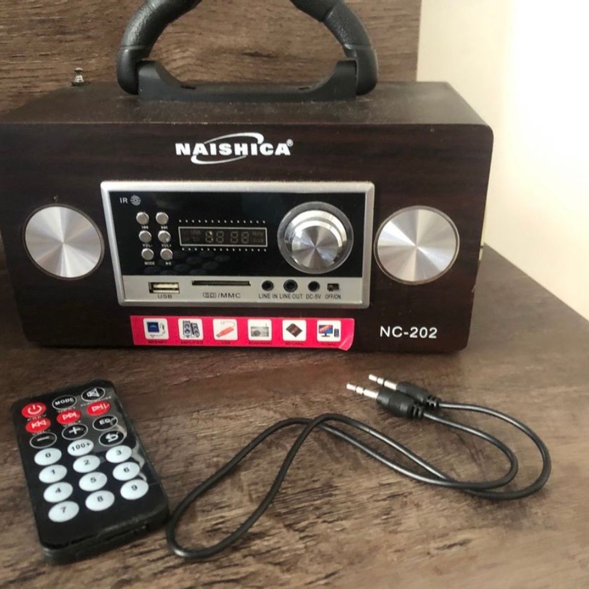 National 2 Speaker  Radio 本体 Rádio Multi Portable Speaker | Item Info & Eletro Naishiga Usado