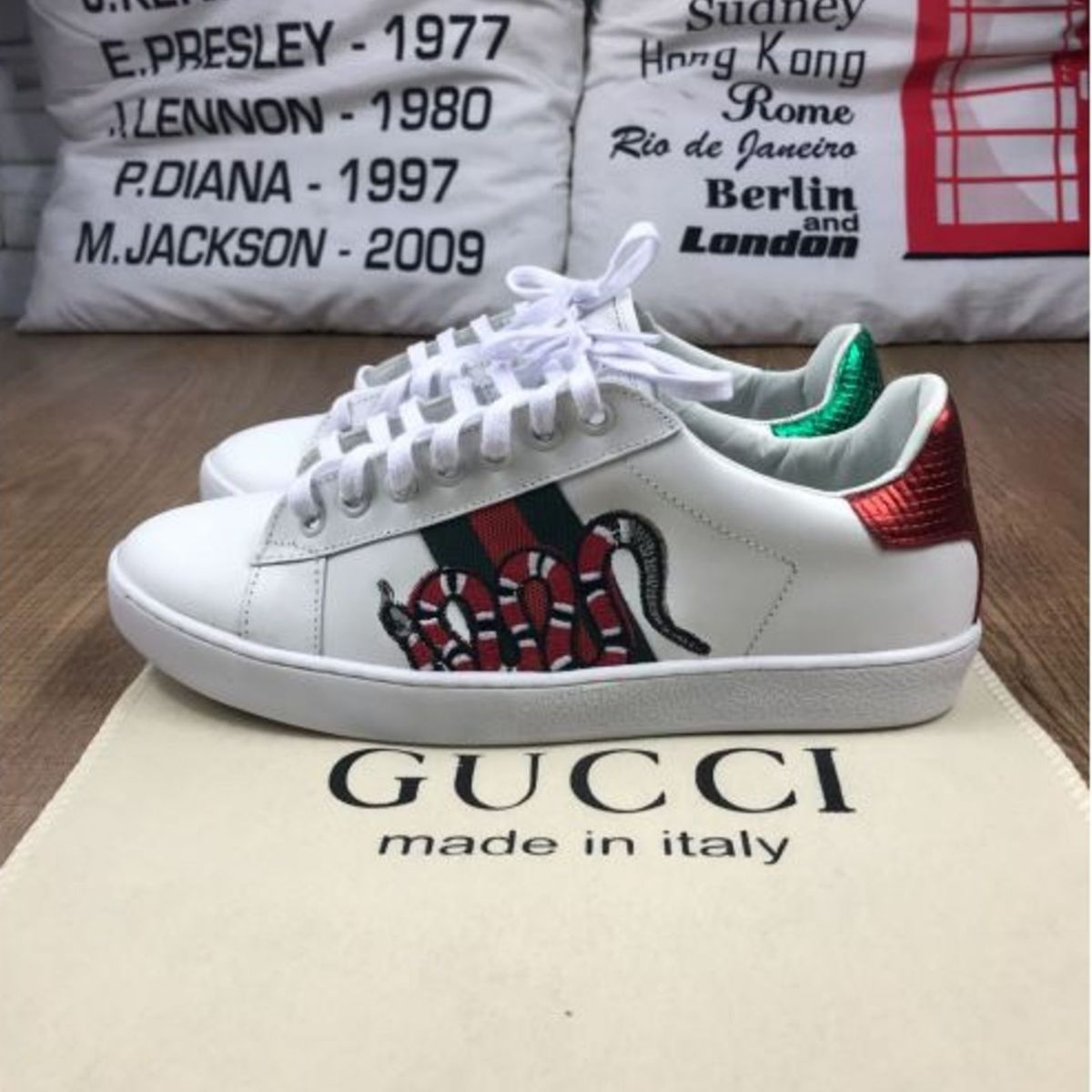 sapatenis gucci tigre