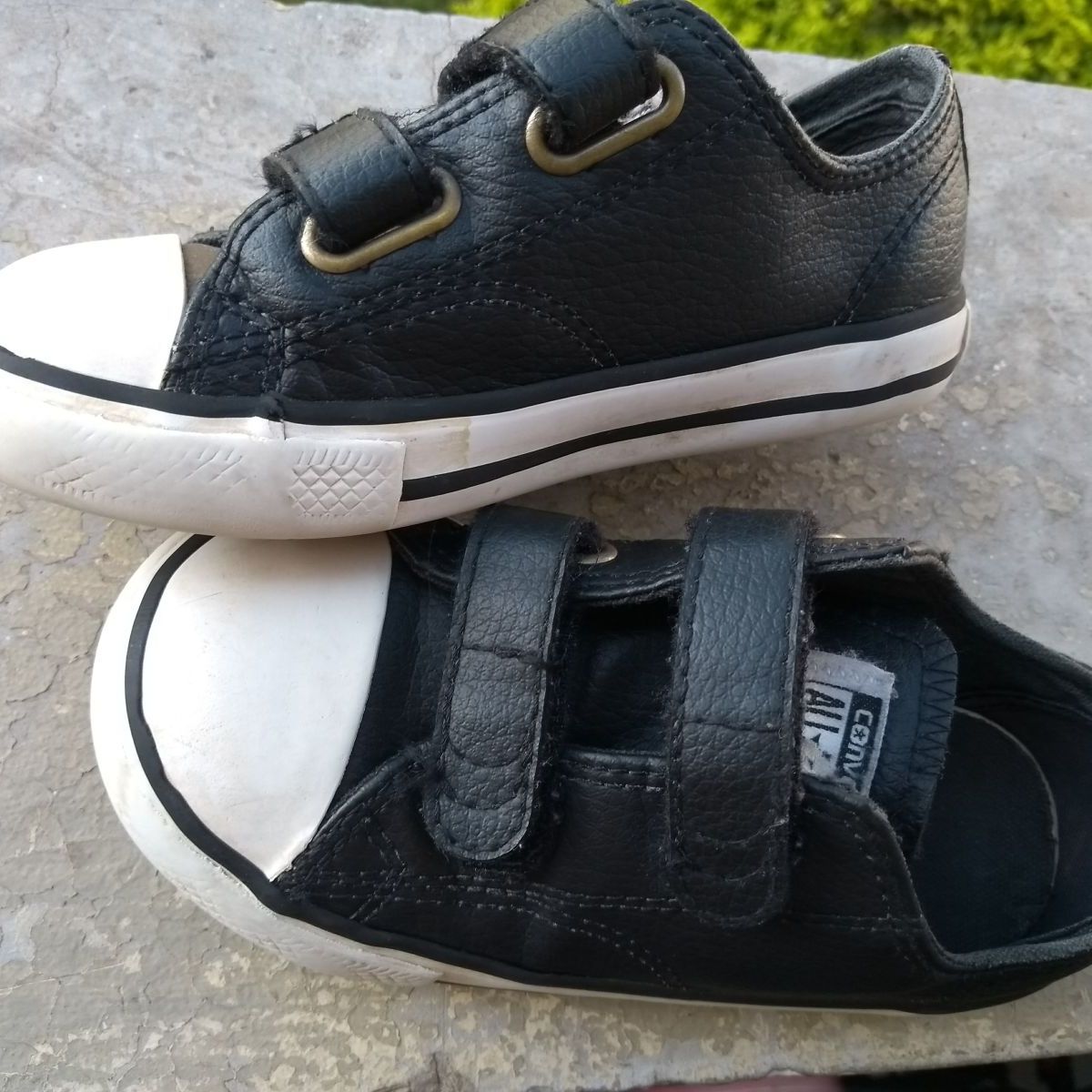 all star de couro com velcro