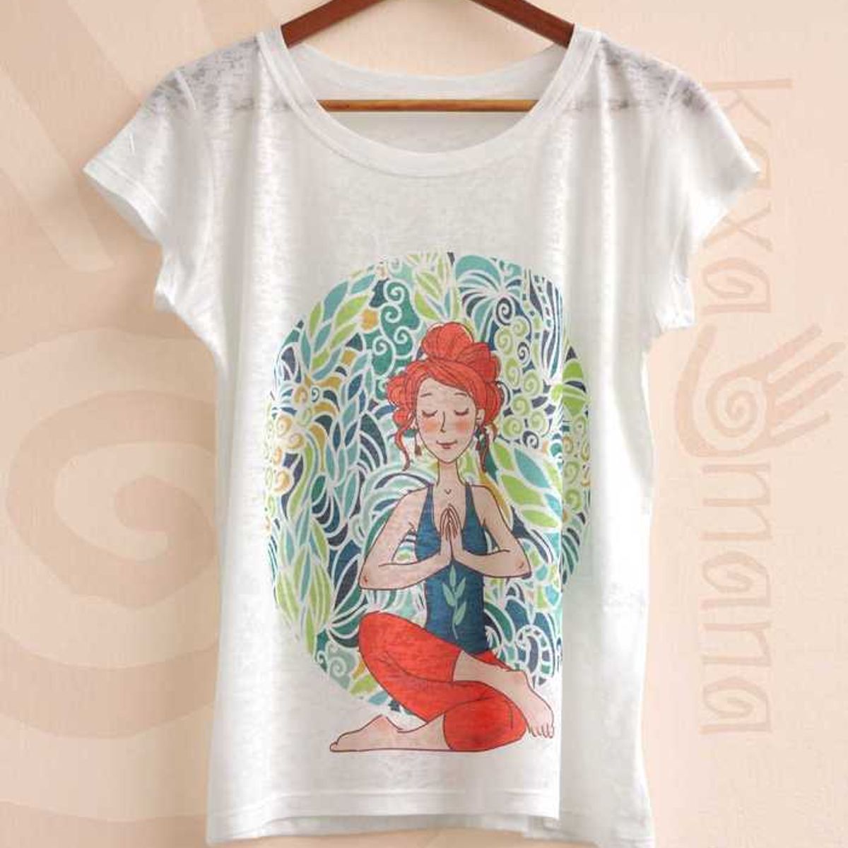 Camiseta Ioga Yoga Meditação Zen Hippie Boho Étnica Cacb006-17-P | Blusa  Feminina Artesanal Nunca Usado 92423821 | enjoei