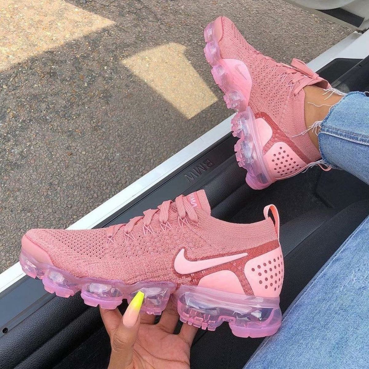 tênis vapormax rosa