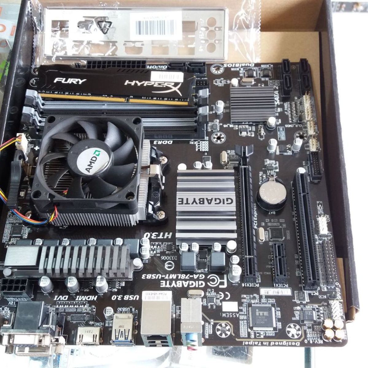 Kit Placa Mae Processador Amd Fx 6300 Cooler 8gb Memoria Movel P Casa Gigabyte Amd Memoria Usado Enjoei