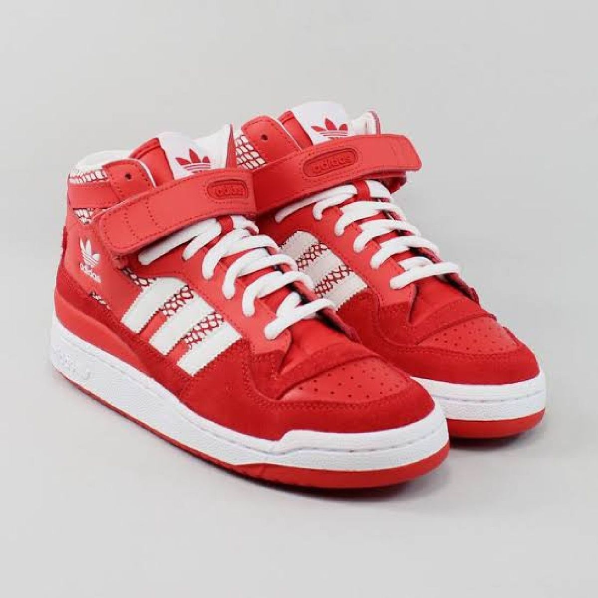 adidas forum mid vermelho