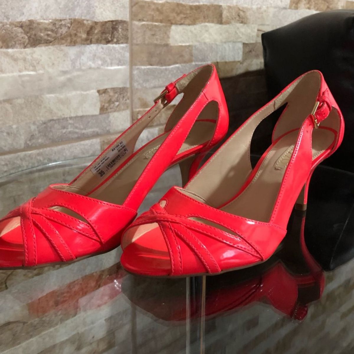 sandalia coral arezzo