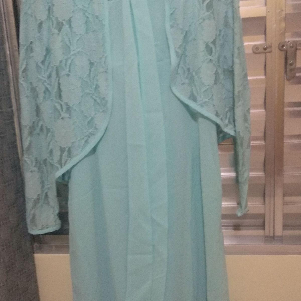 Vestido de festa com casaco sale de renda