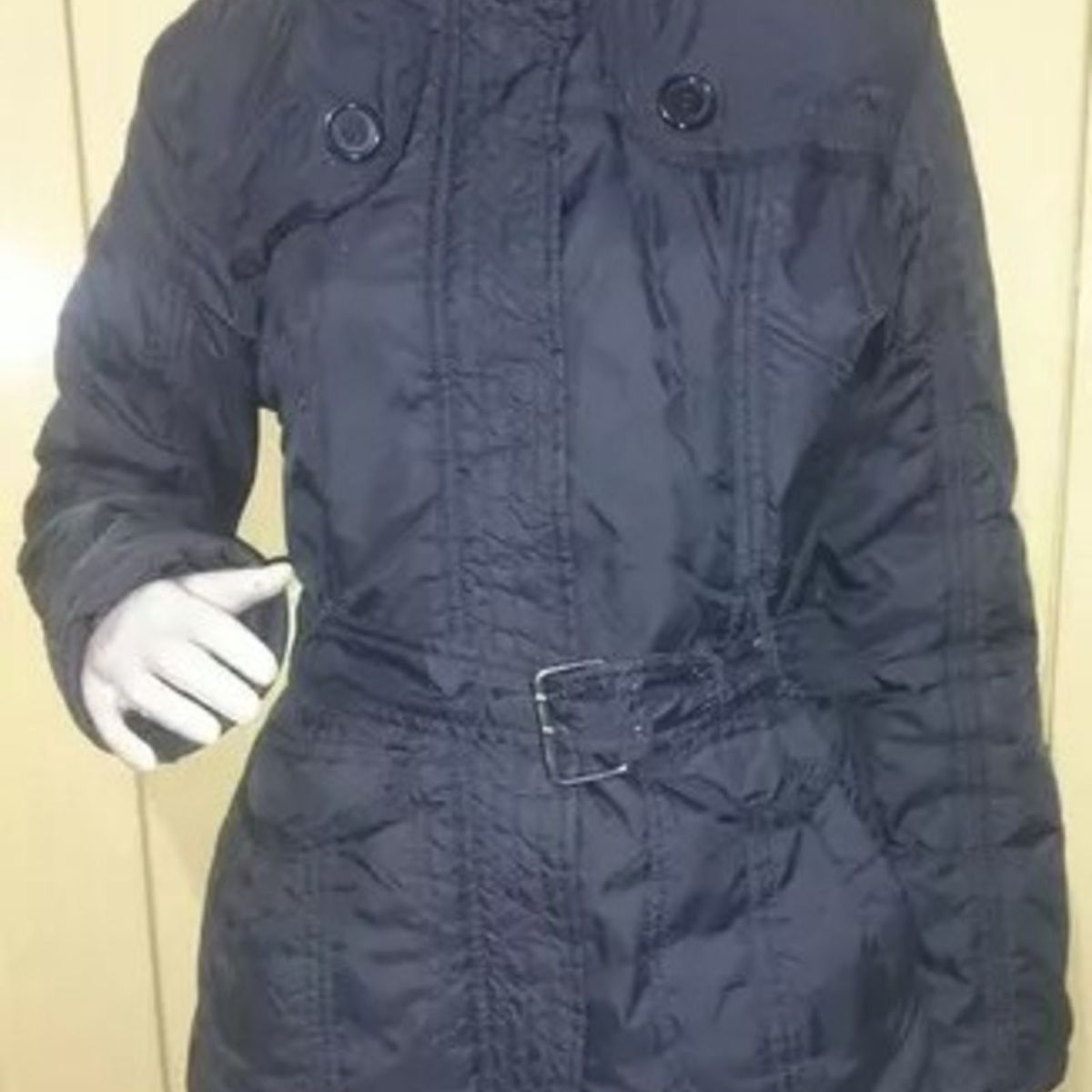 casaco nylon comprido