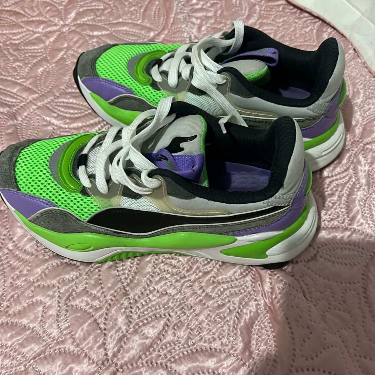 Tênis Puma Rsx Verde Neon Puma Usado 105514808 enjoei