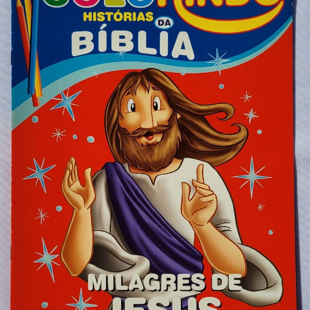 LIVRO COLORINDO HISTORIAS DA BIBLIA - Colortec Papelaria - Material Escolar  Online