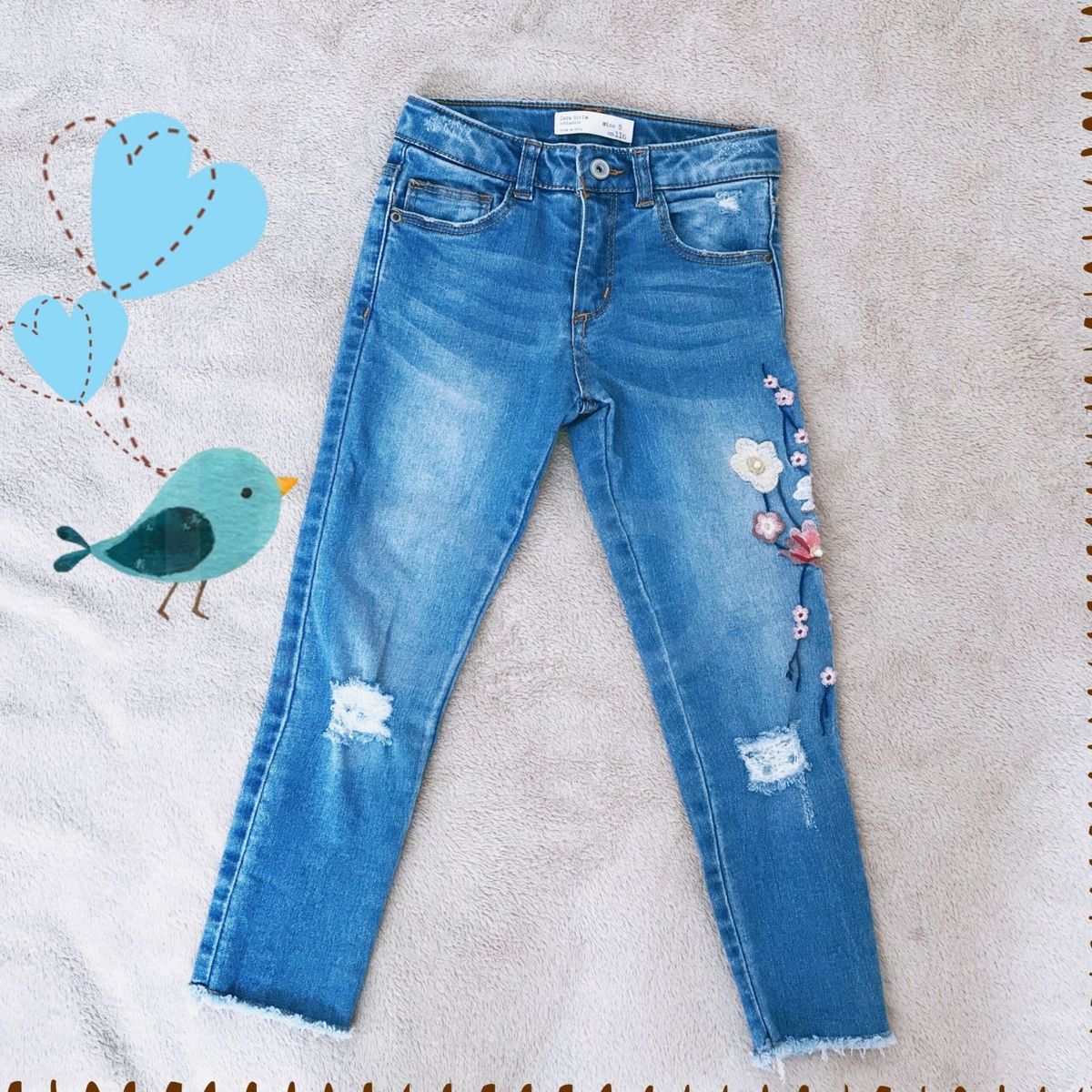 calça jeans zara infantil