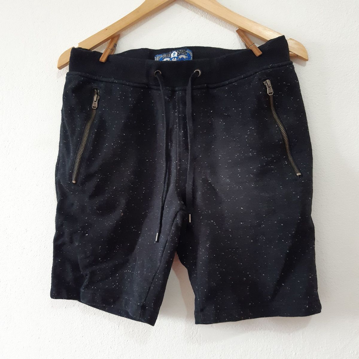 bermuda moletom blue steel