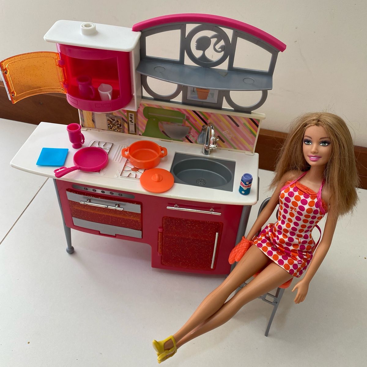 Jogo de Cozinha da Barbie | Brinquedo Barbie Usado 92945270 | enjoei