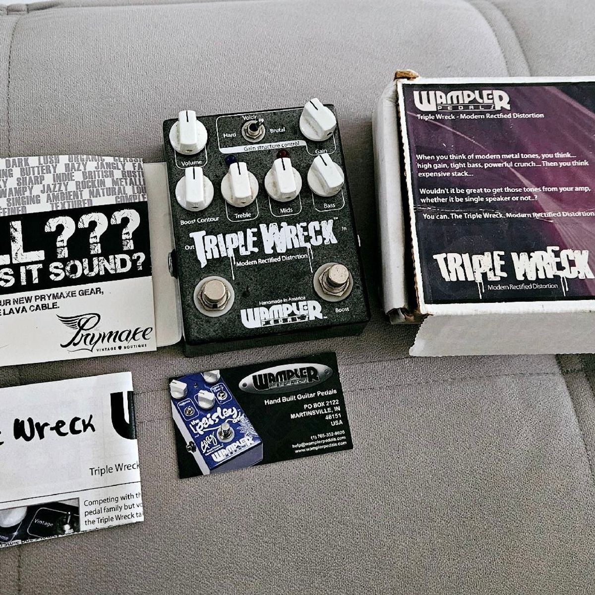 Pedal Guitarra Wampler Triple Wreck | Wampler Usado