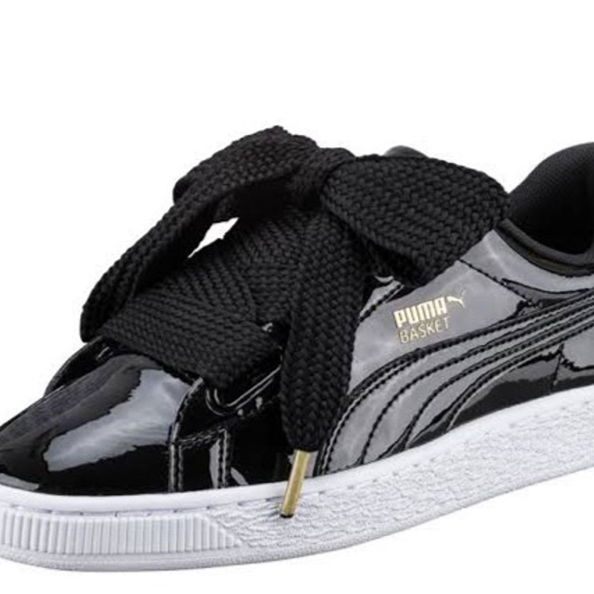 tênis puma basket heart glam preto