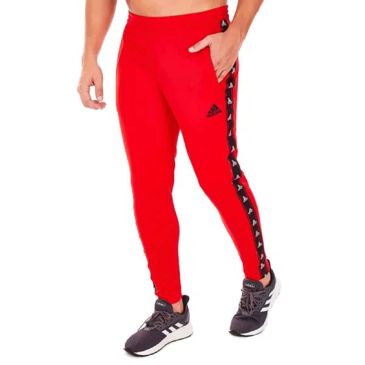 calça da adidas vermelha
