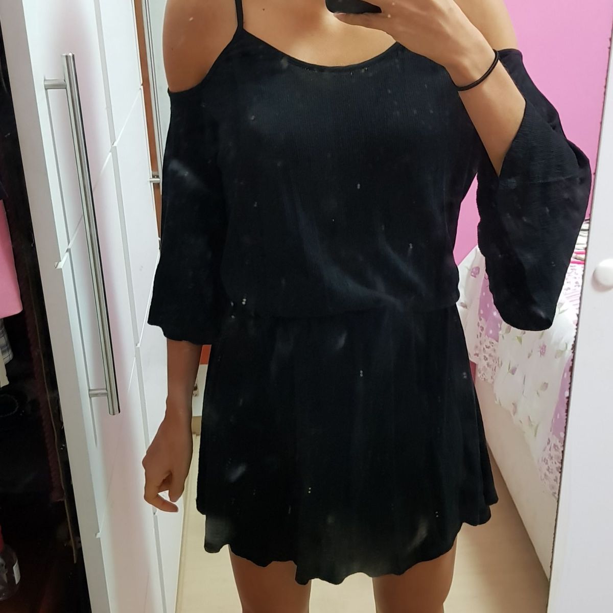 vestido preto mango