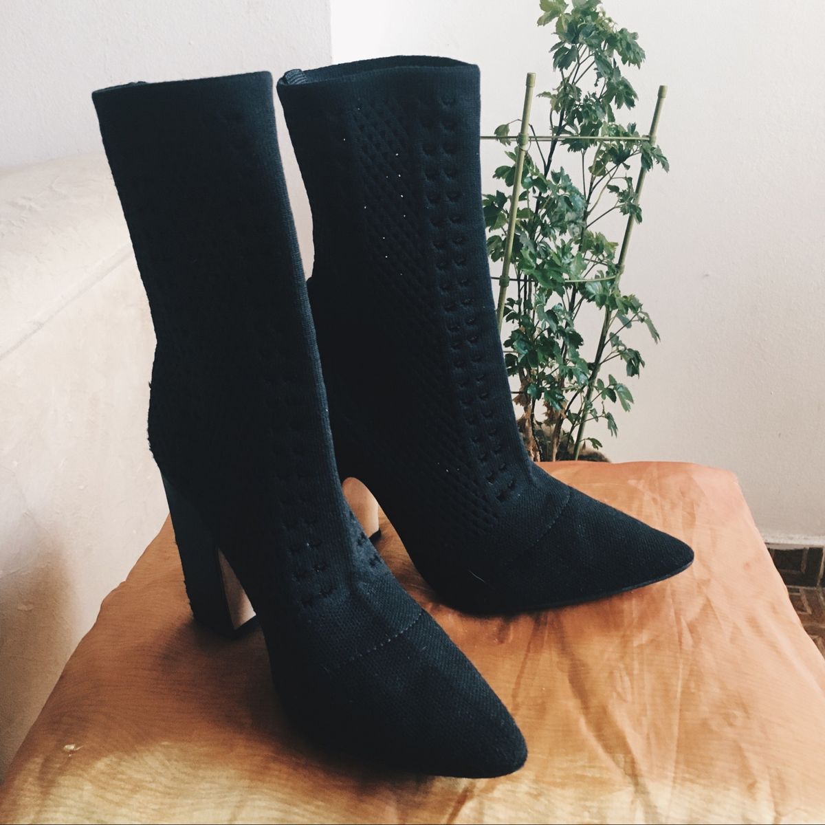 bota stretch cano medio