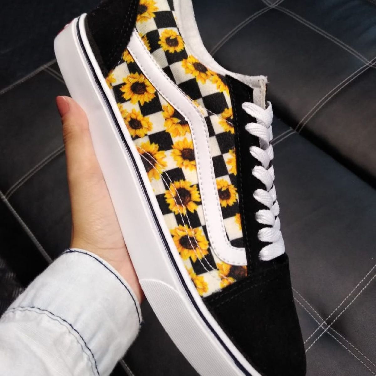 tênis da vans de girassol