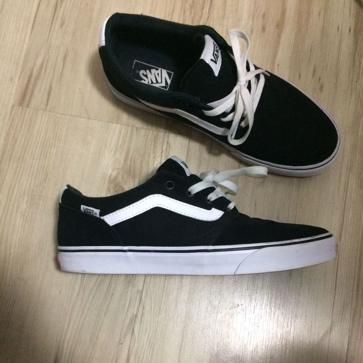tenis vans chapman stripe preto