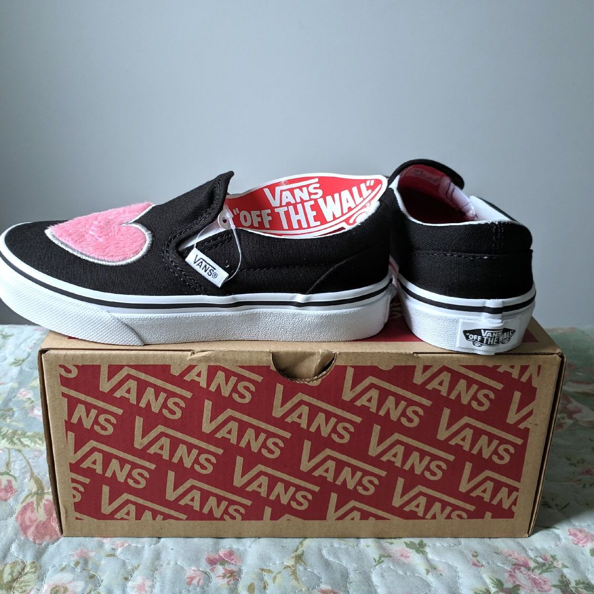 tenis vans coração