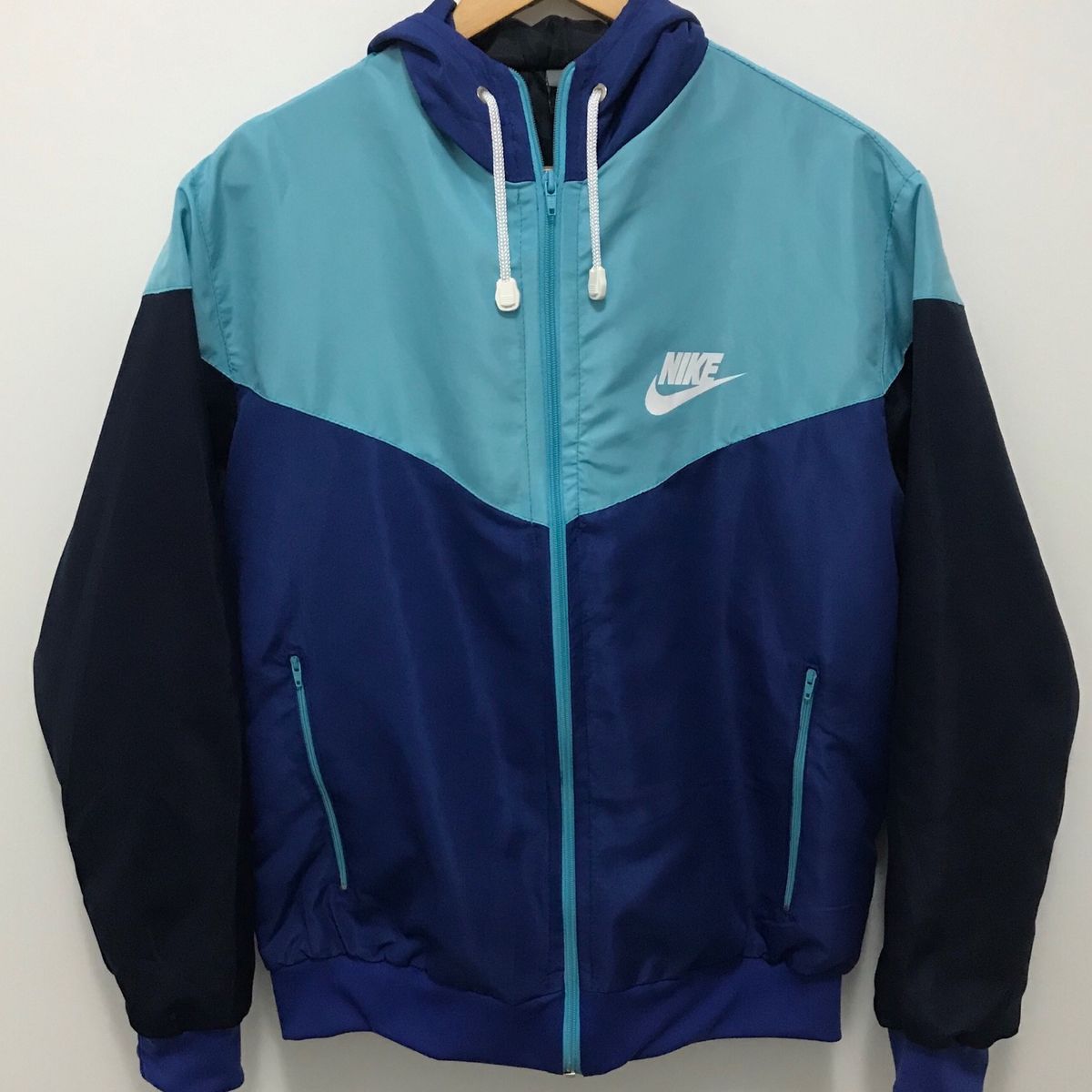 corta vento azul bebe