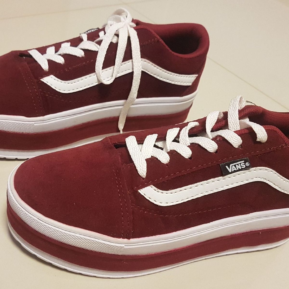 tenis vans feminino sola alta